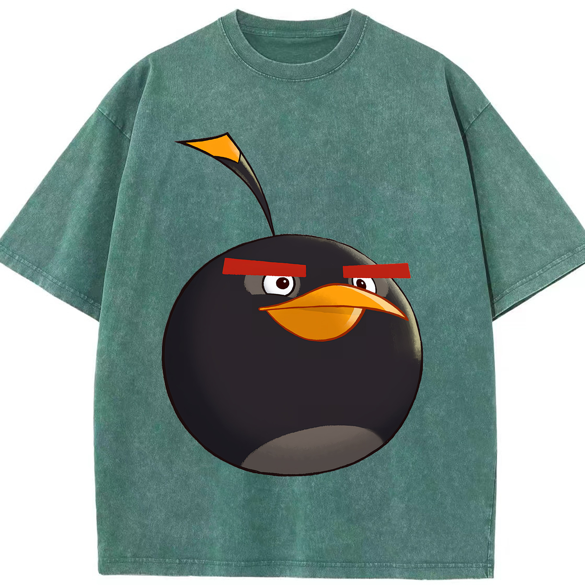 （画像用） Angry Birds アングリーバード 綿100% ヴィンテージ風 半袖Tシャツ（フロントプリント）